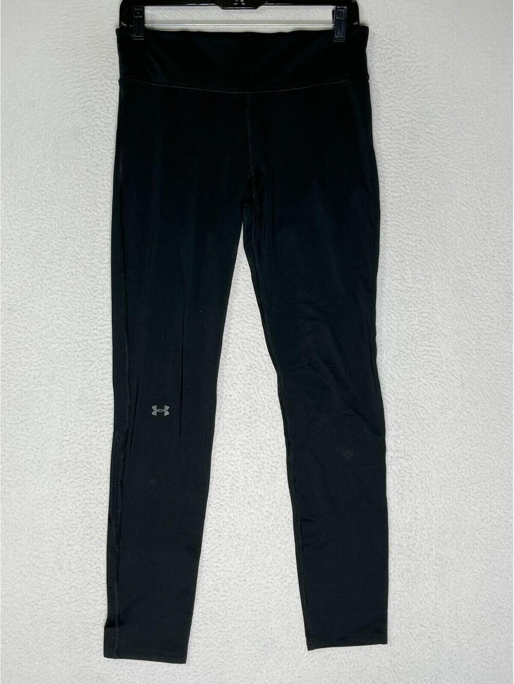 Under Armour Black Compression Leggings Running Gym Womens SZ W29